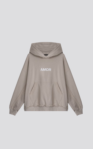 HOODIE EFFECT AMOR [ CHIA ]