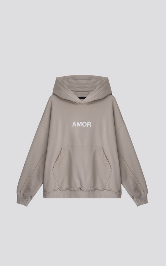 HOODIE EFFECT AMOR [ CHIA ]