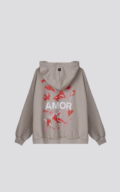 Hoodie Effect Amor [ Chia ]