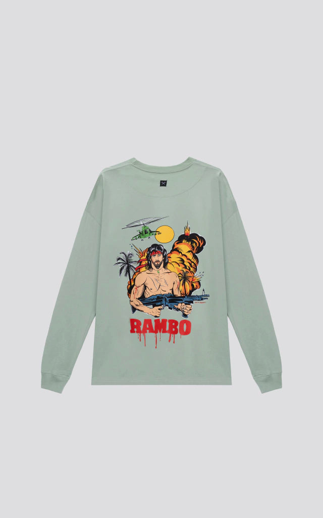 REMERA ML RAMBO [ VERDE AGUA ]