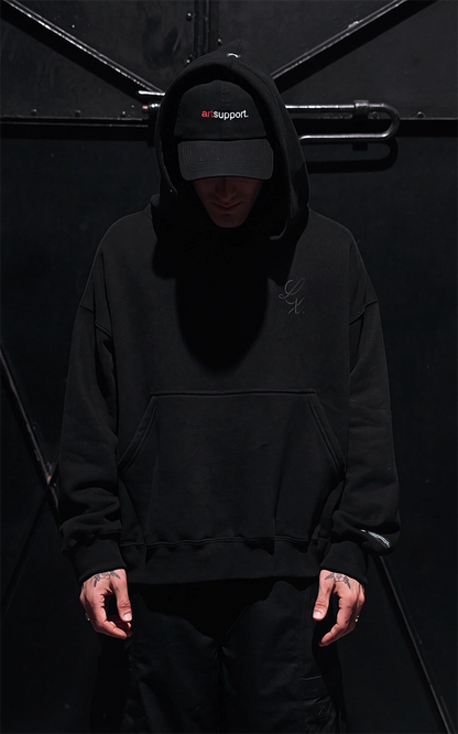 Hoodie Fusión Lx. [ Negro ]