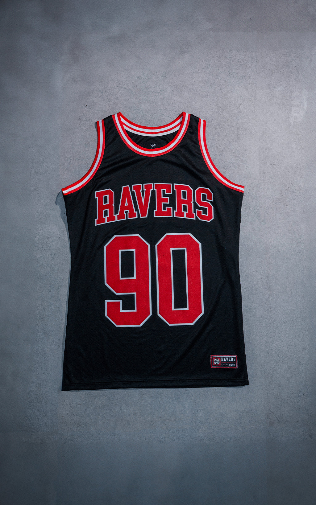 Sudadera Ravers Nba [ Negro / Rojo ]