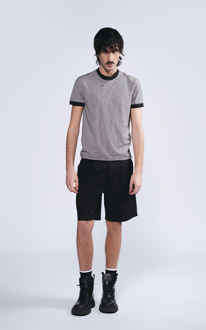 Remera Daily Tee [ Rayado Negro ]