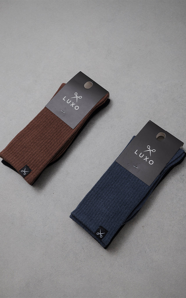Medias P.M. Pack x 2 [ Negro - Azul ]