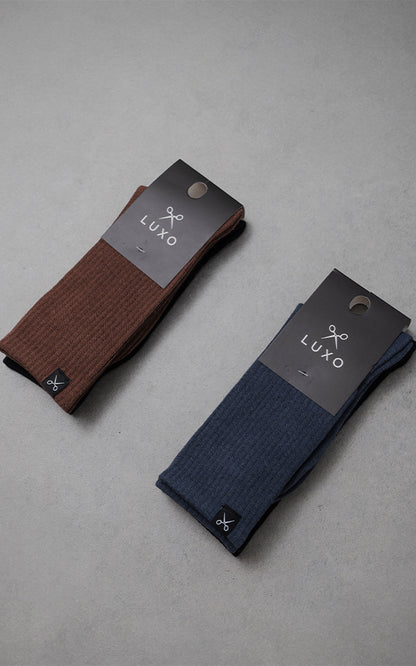 Medias P.M. Pack x 2 [ Negro - Azul ]