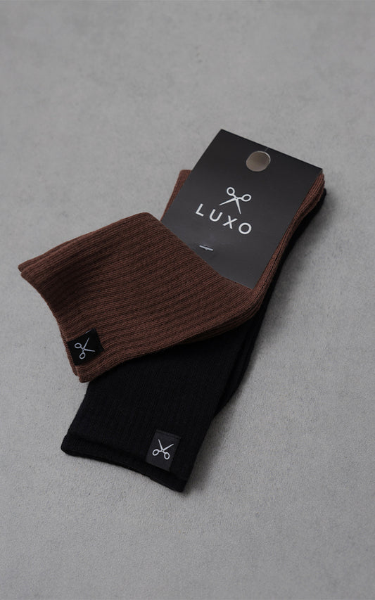 Medias P.M. Pack x 2 [ Negro - chocolate ]