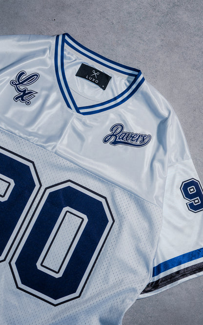 Camiseta Ravers Nfl [ Blanco / Azul ]