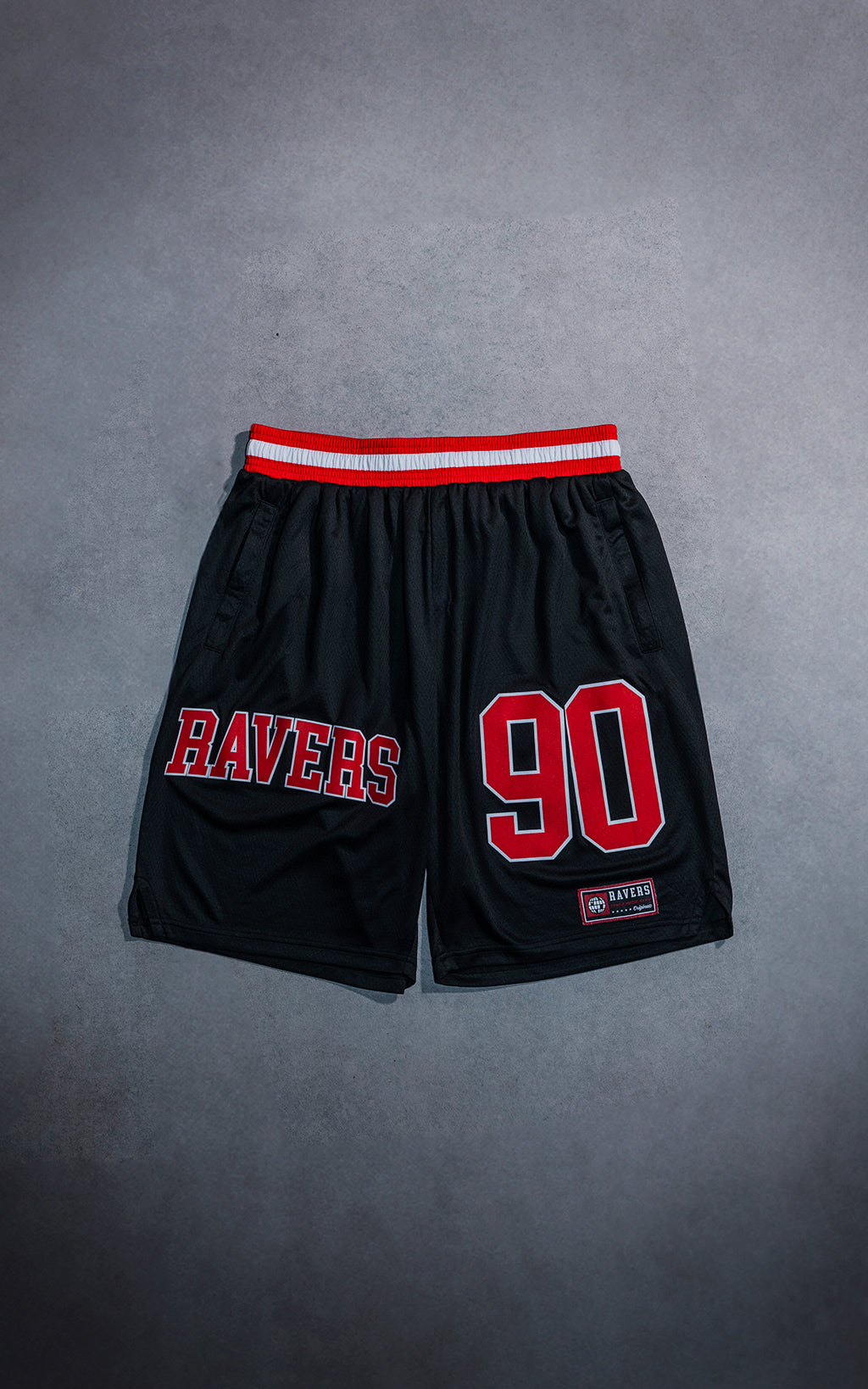 Bermuda Ravers NBA [ Negro / Rojo ]
