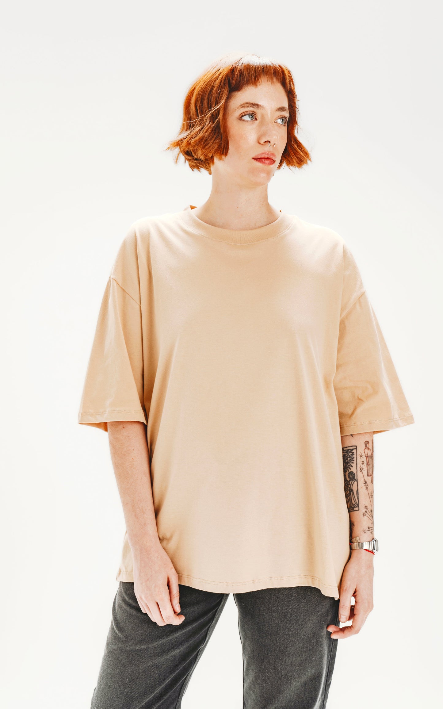 Remeron Mega Crop [ Beige ]