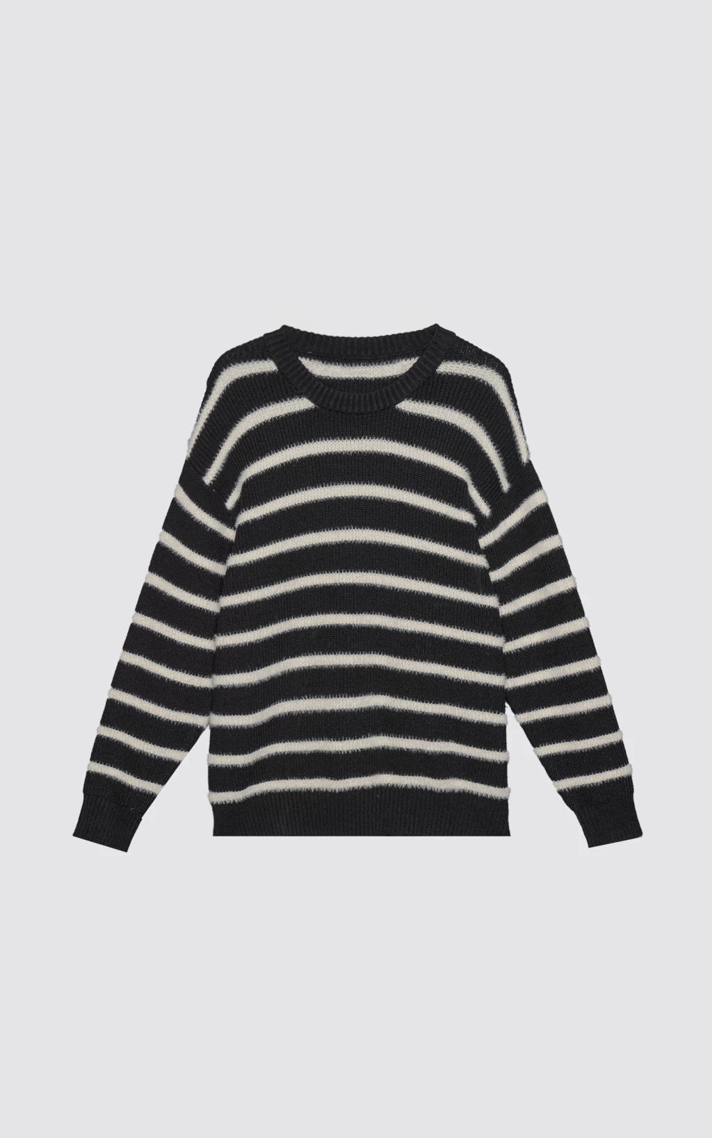 Sweater Rayas Finas [ Blanco / Negro ]