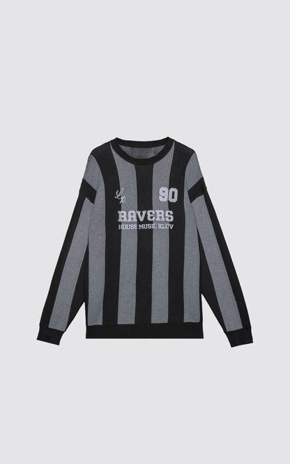 Sweater Ravers Sport 01 [ Negro / Gris ]