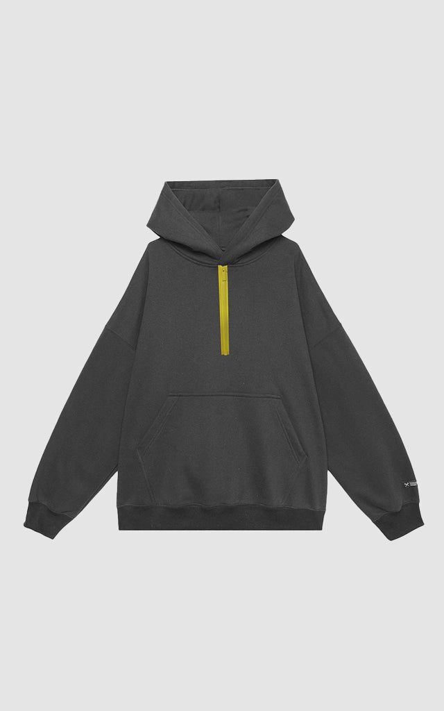 HOODIE SEQUENCE [ CARBÓN -C.AMARILLO ]