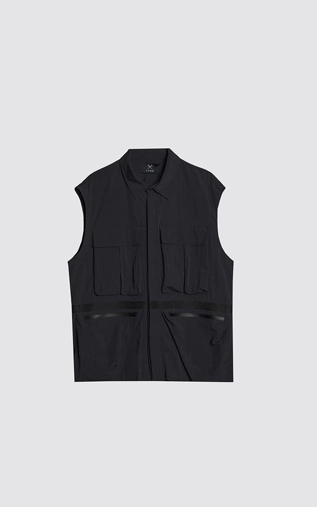 Campera Grid [ Negro ]