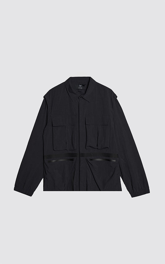 Campera Grid [ Negro ]