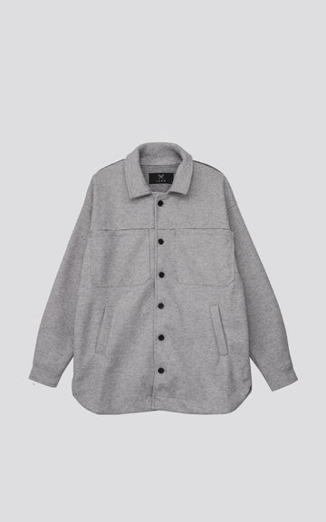 CHAQUETA DE PAÑO ROGEL [ MELANGE ]