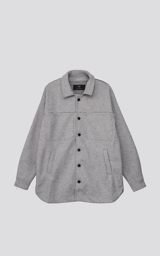CHAQUETA DE PAÑO ROGEL [ MELANGE ]