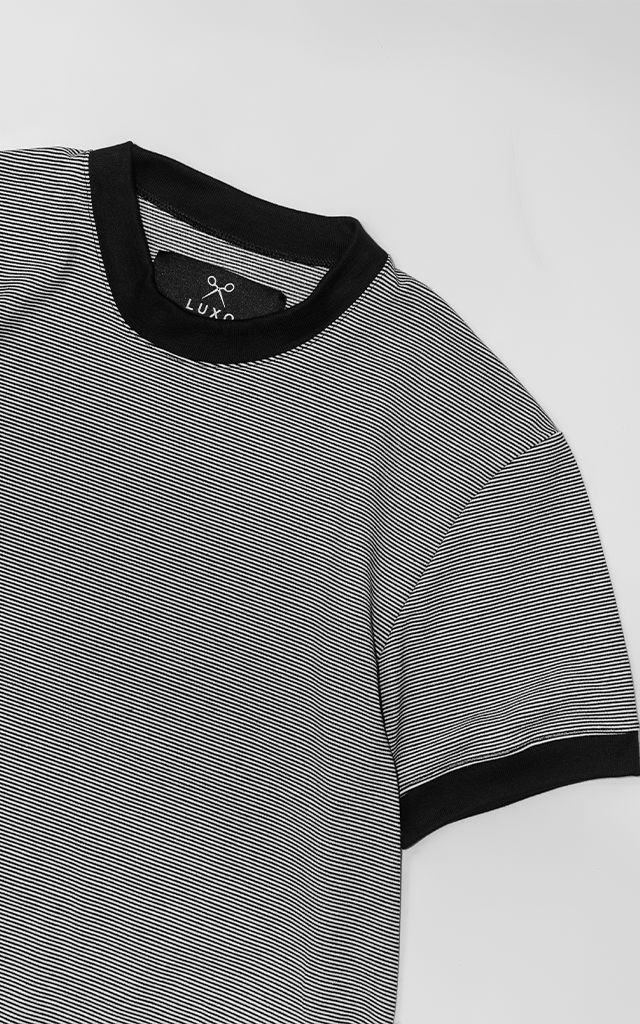 Remera Daily Tee [ Rayado Negro ]