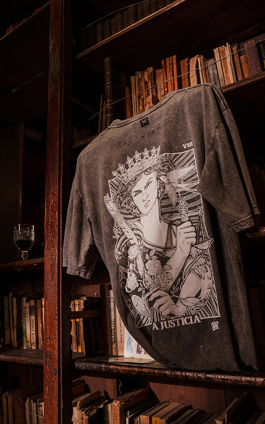 REMERA LA JUSTICIA [ NEVADO ]