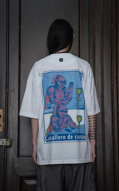 Remera Caballero de Copas [ Blanco]