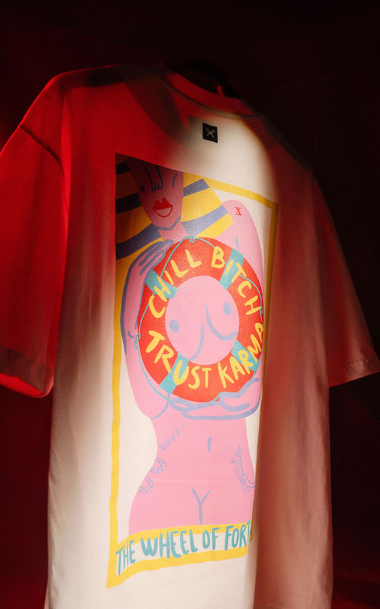 REMERA LA RUEDA DE LA FORTUNA [ BLANCO ]