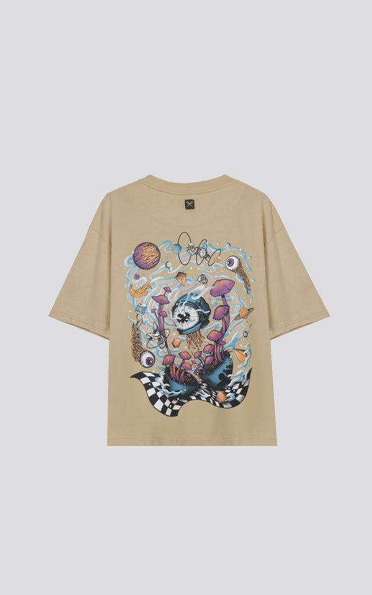 REMERA SPACE [ BEIGE ]