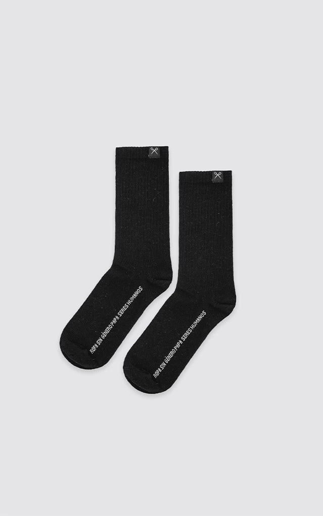 Medias P.M. Pack x 2 [ Negro - Blanco ]
