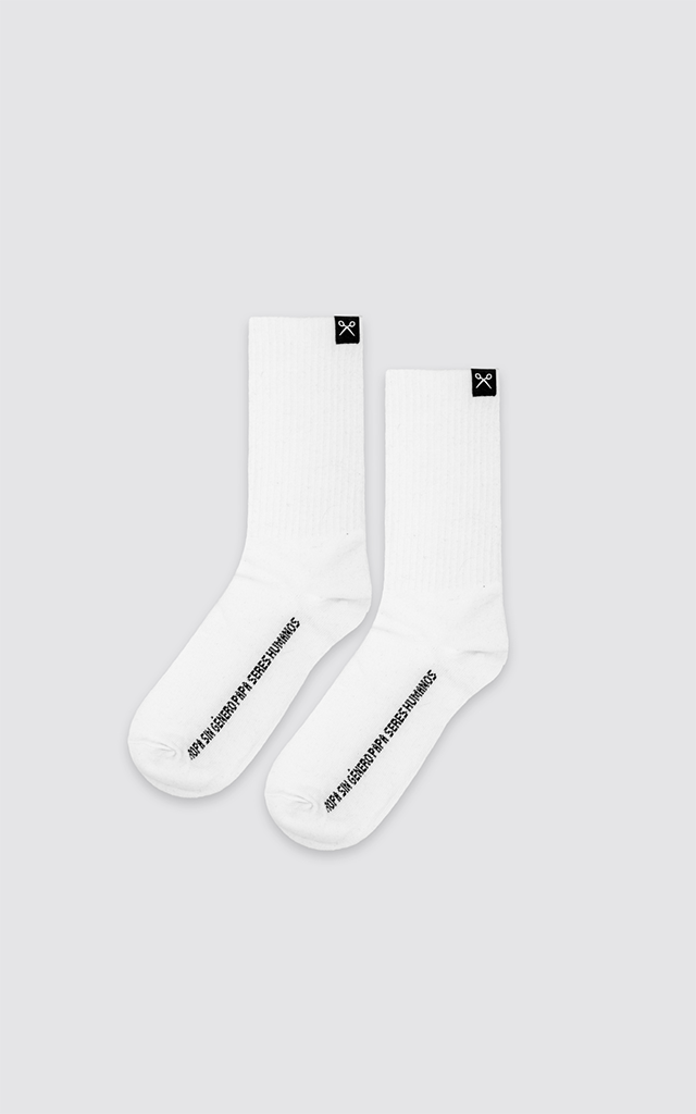 Medias P.M. Pack x 2 [ Blanco - Blanco ]