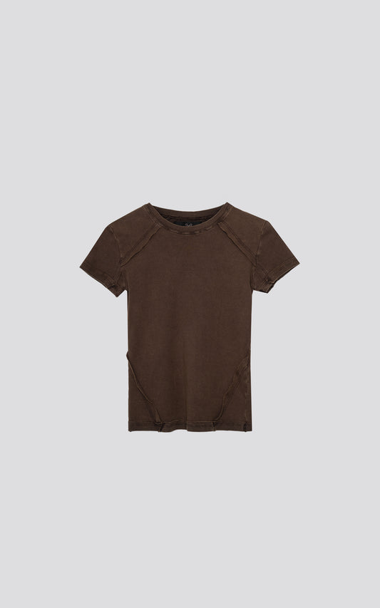 Remera Baby Tee Futuro [ Chocolate P. Óxido ]