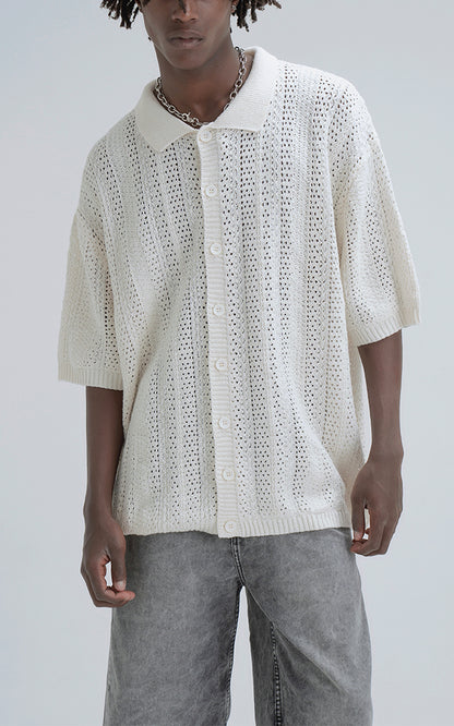 Camisa Tejida Kumo [ Beige ]