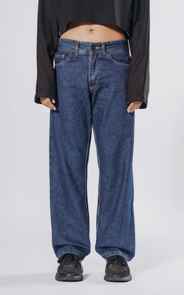 PANTALON WIDE LEG [ DENIM ]