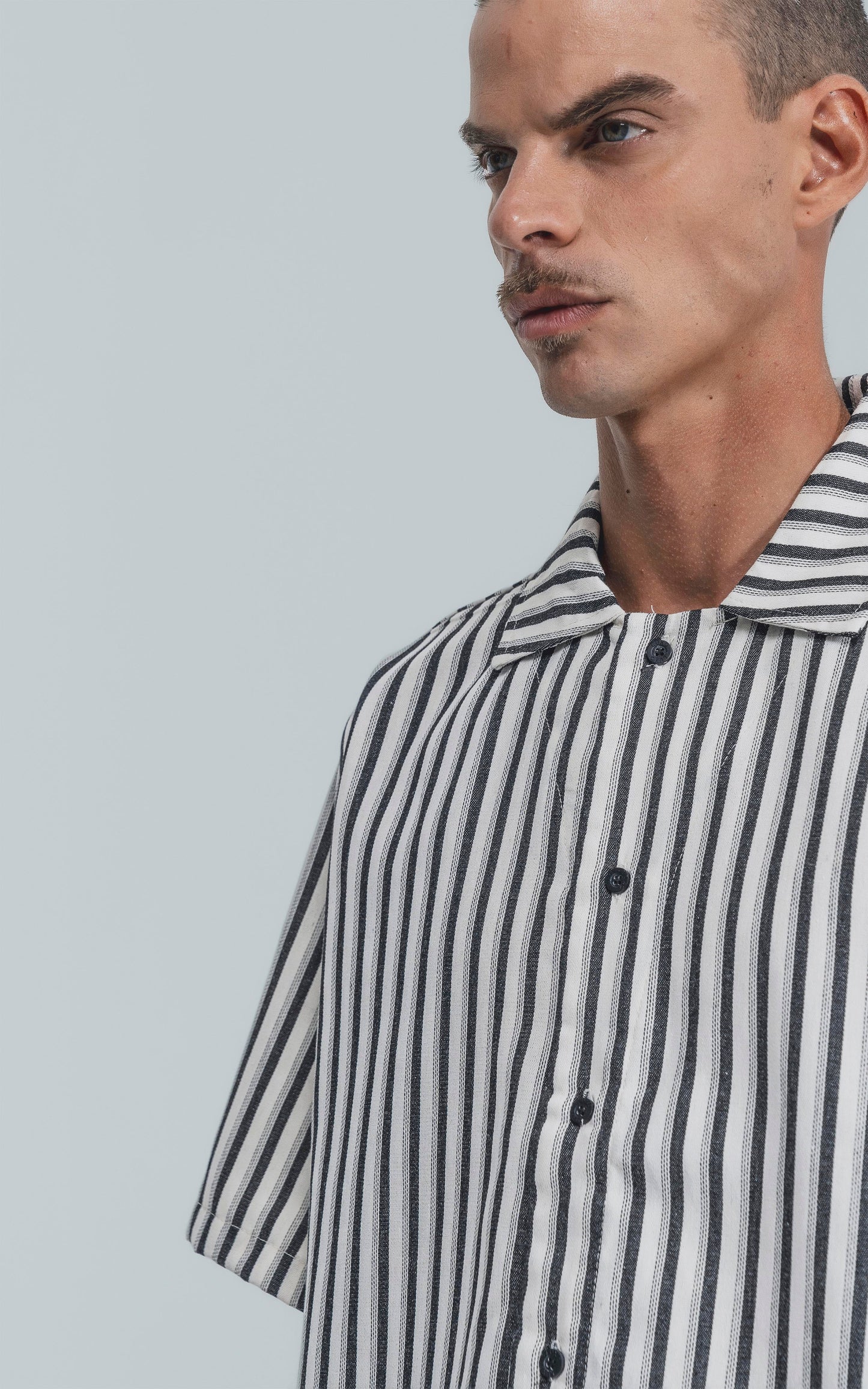 Camisa Hoffman [ Negro-Blanco ]