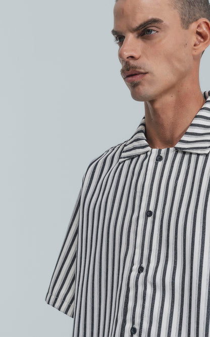 Camisa Hoffman [ Negro-Blanco ]