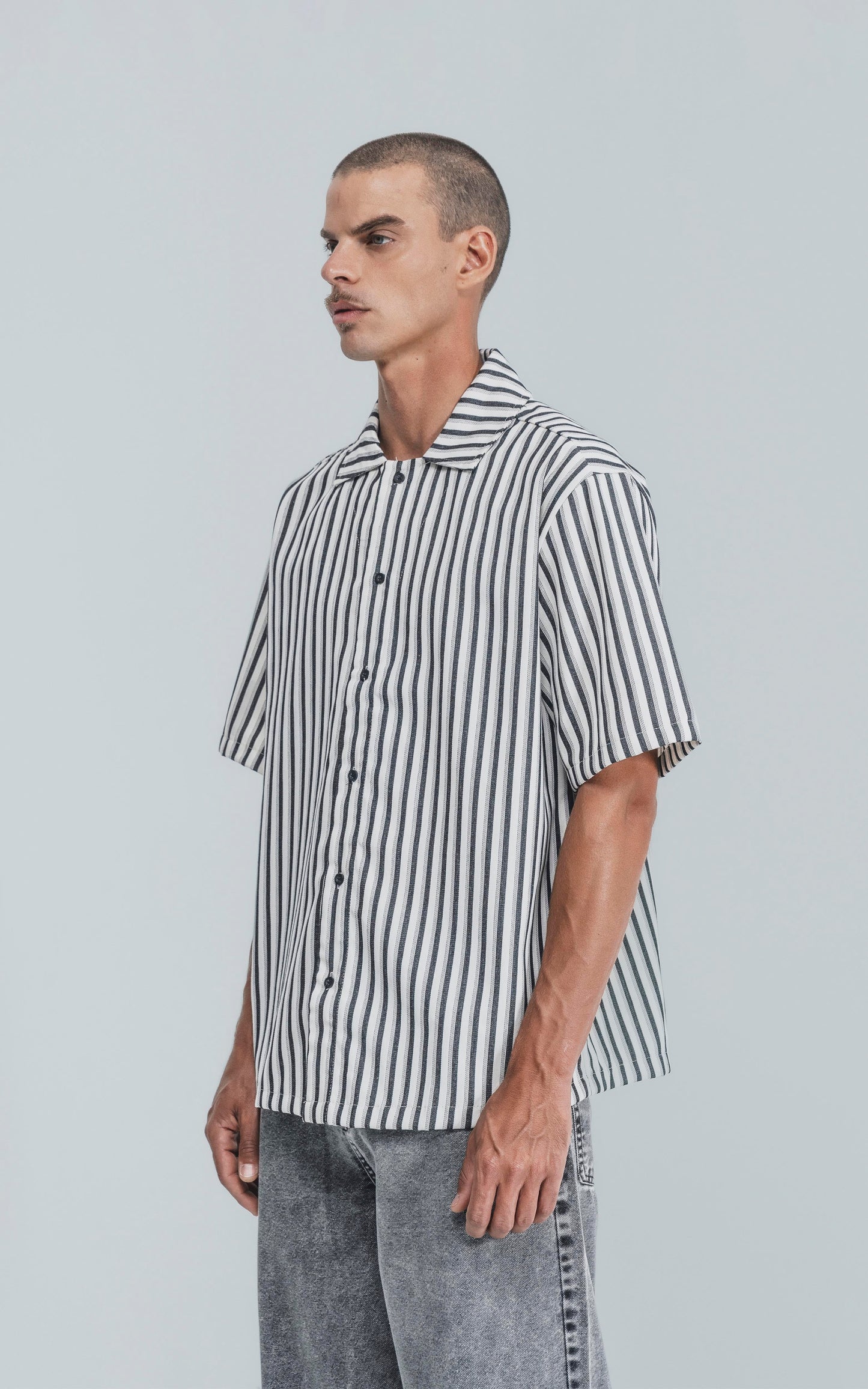 Camisa Hoffman [ Negro-Blanco ]