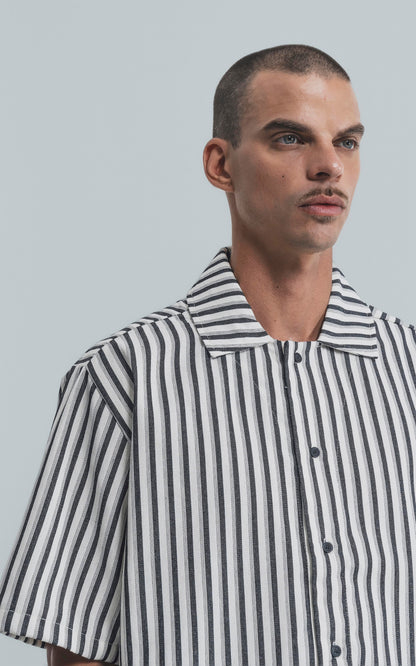 Camisa Hoffman [ Negro-Blanco ]