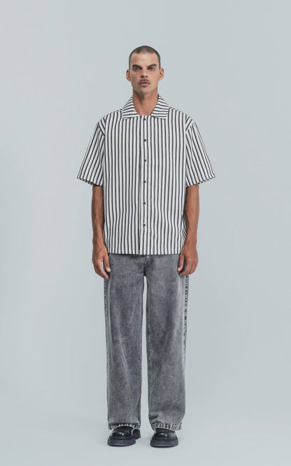 Camisa Hoffman [ Negro-Blanco ]