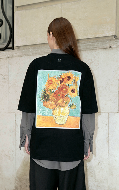 Remera Vincent Van Gogh [ Negro ]