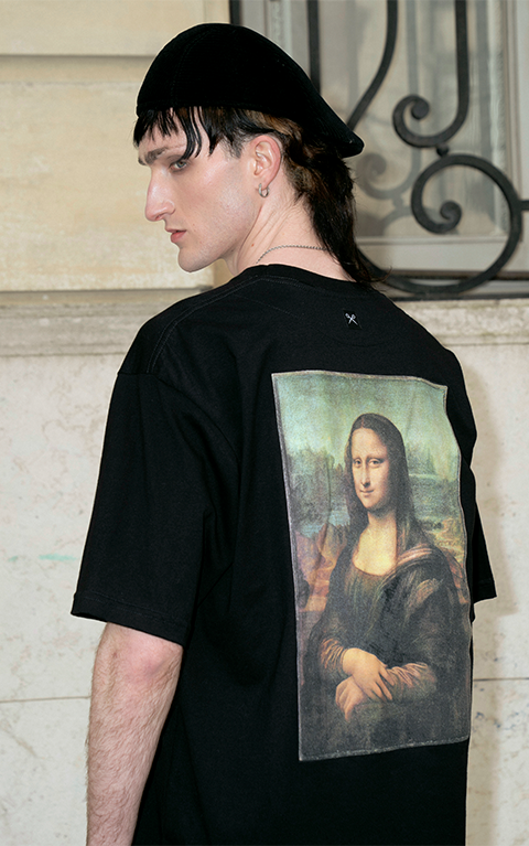 Remera Leonardo Da Vinci [ Negro ]
