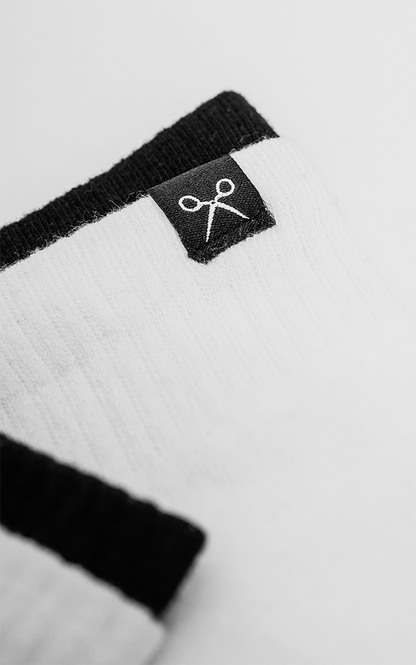 Medias Cuff Pack x 2 [ Blanco - Blanco ]