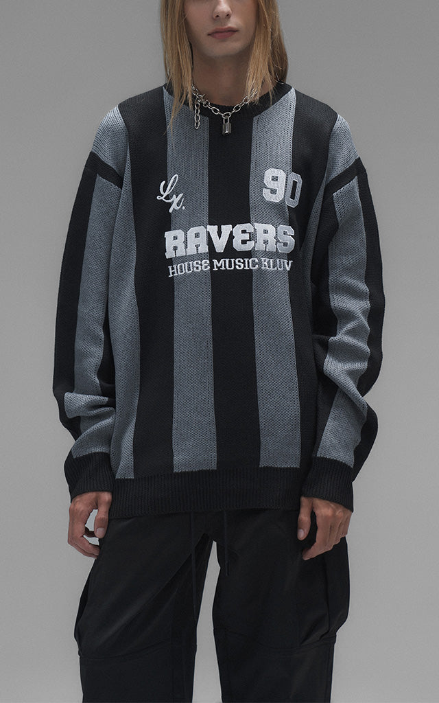 Sweater Ravers Sport 01 [ Negro / Gris ]