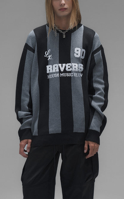 Sweater Ravers Sport 01 [ Negro / Gris ]