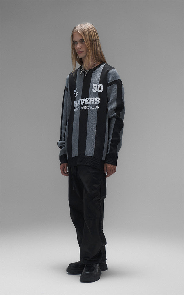 Sweater Ravers Sport 01 [ Negro / Gris ]