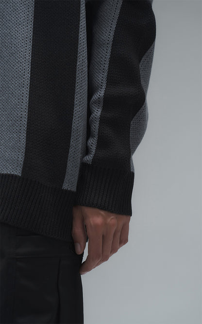 Sweater Ravers Sport 01 [ Negro / Gris ]