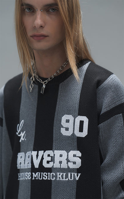 Sweater Ravers Sport 01 [ Negro / Gris ]
