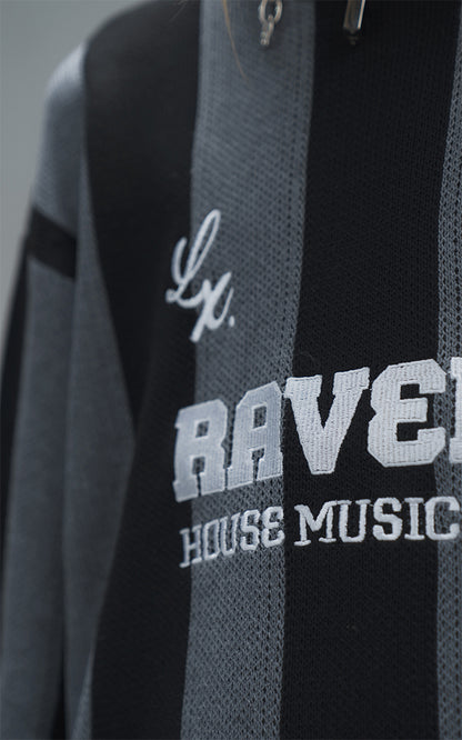 Sweater Ravers Sport 01 [ Negro / Gris ]