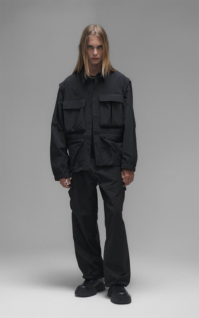 Campera Grid [ Negro ]