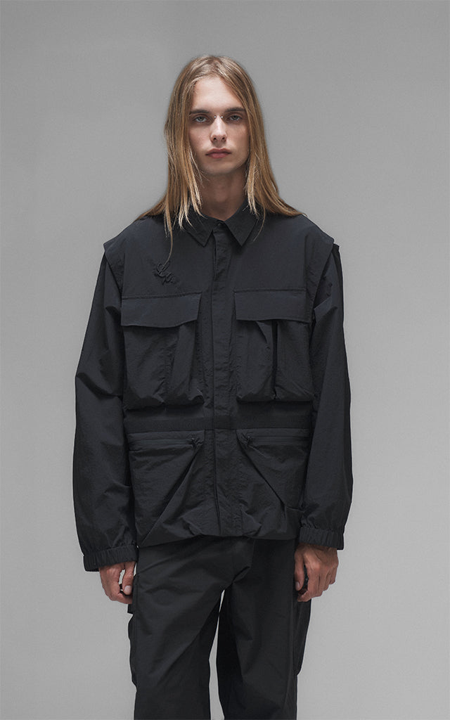 Campera Grid [ Negro ]