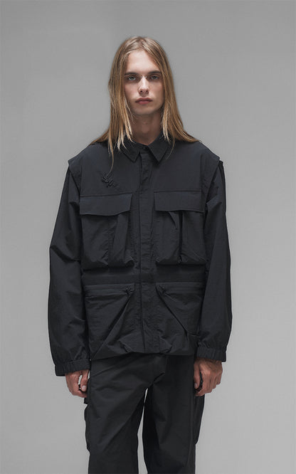 Campera Grid [ Negro ]