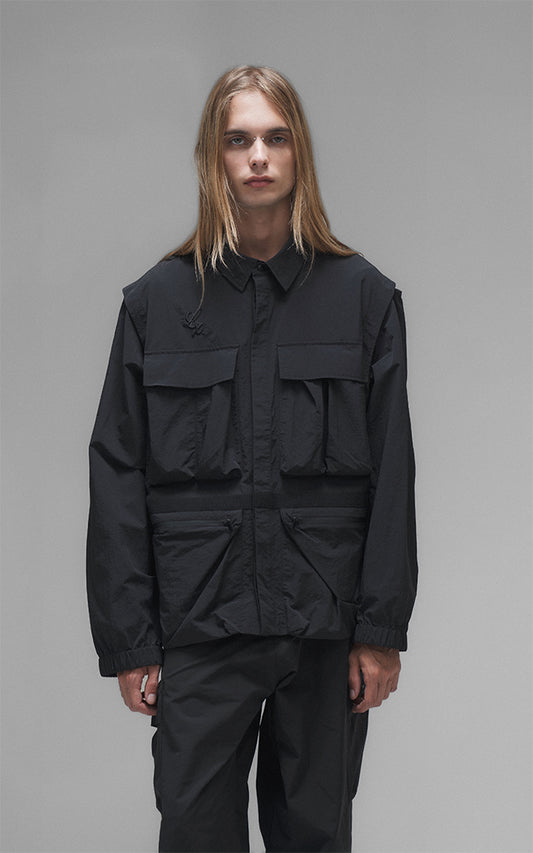 Campera Grid [ Negro ]