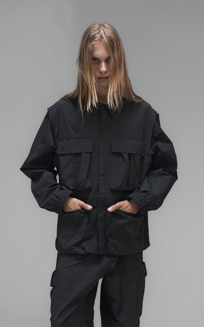 Campera Grid [ Negro ]