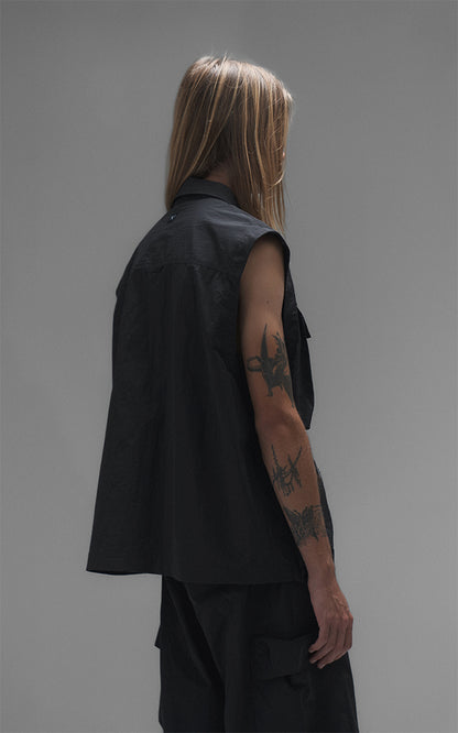 Campera Grid [ Negro ]